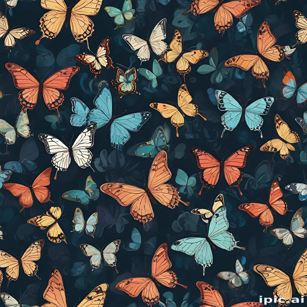background with butterflies