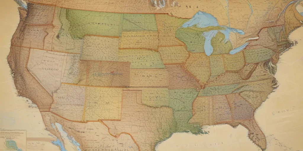 united states map