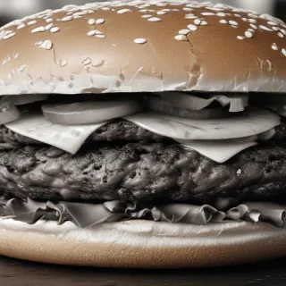 burger clipart black and white