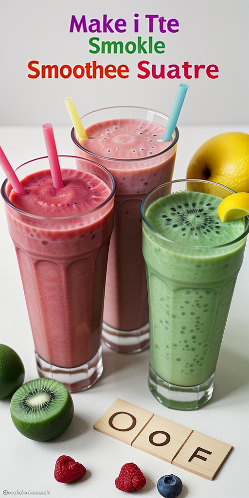 make a smoothie word search