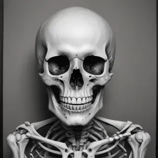 creative skeleton drawings