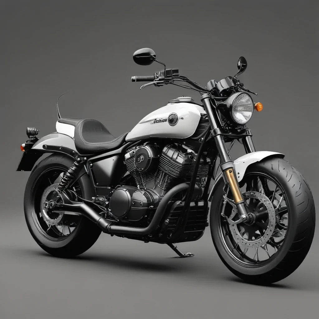 motorcycle clipart black and white