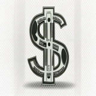 transparent dollar sign