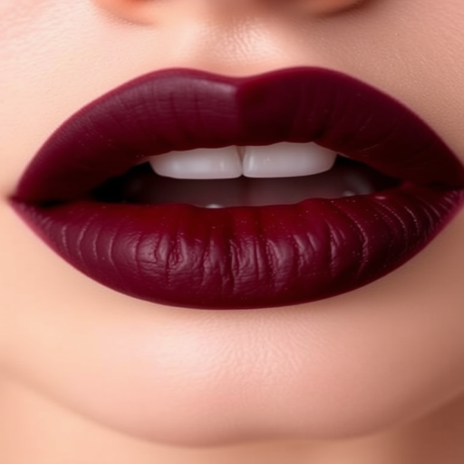 Matte burgundy lips with a subtle gradient, "Wine Velvet" boasts a rich, deep color that fades softly towards the inner lip for a romantic, lived-in look
