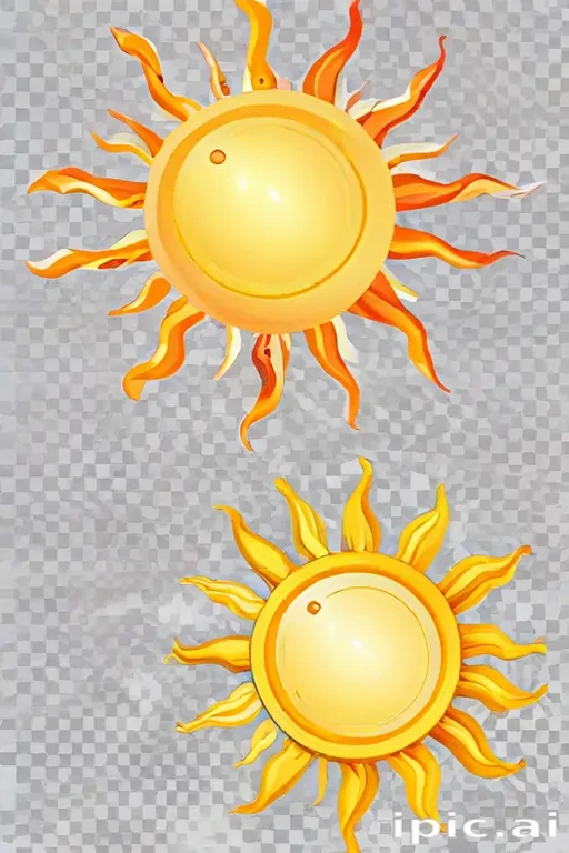 transparent background sun clipart