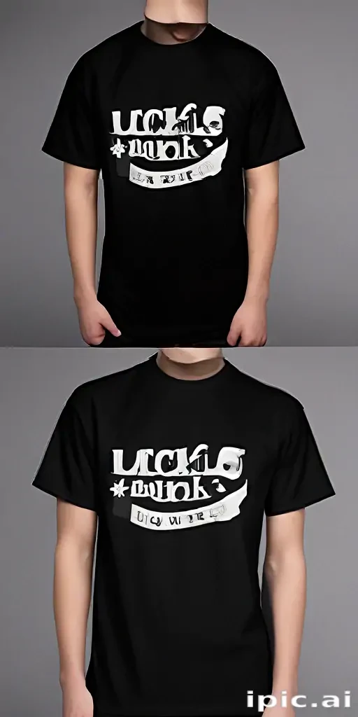 black tee mockup