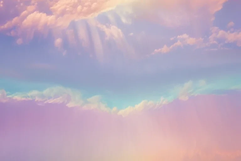 pastel coloured rainbow