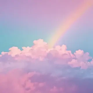 pastel rainbow aesthetic wallpaper