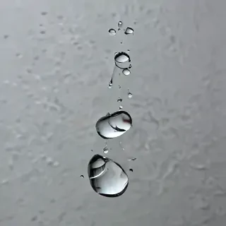 water droplets transparent