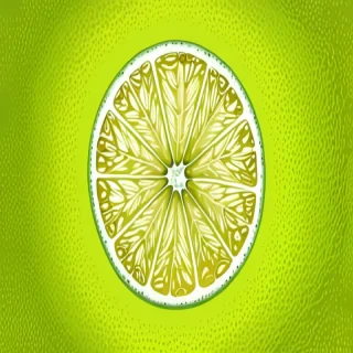 lime green background