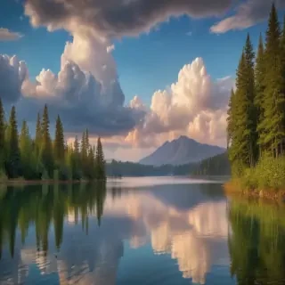 background lake