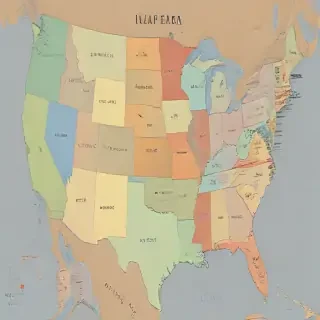united states of america map