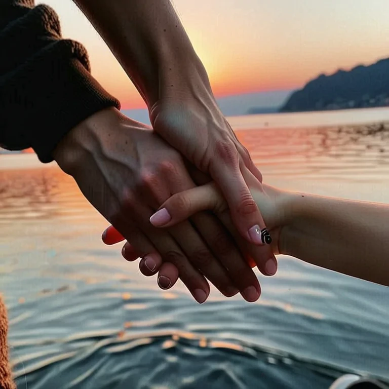couple holding hands aesthetic