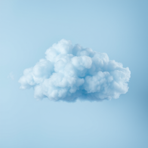 Generate a fluffy, textured blue cloud set against a soft gradient background, captured with a DSLR camera at f/2.8 aperture, 50mm lens, ISO 100, and natural lighting for enhanced quality.