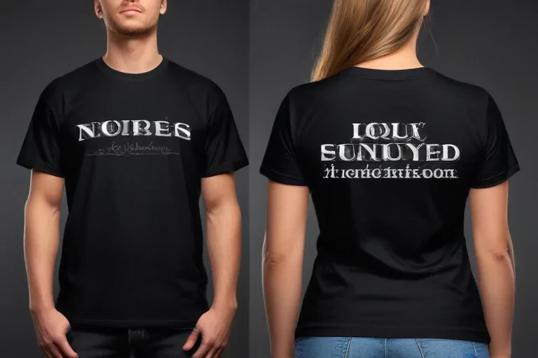 black shirt mock up