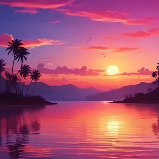 cute sunset backgrounds