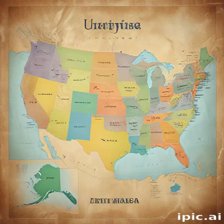 united states map with state names