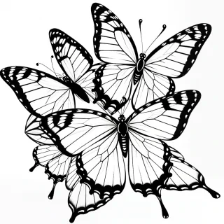 butterfly drawing picture