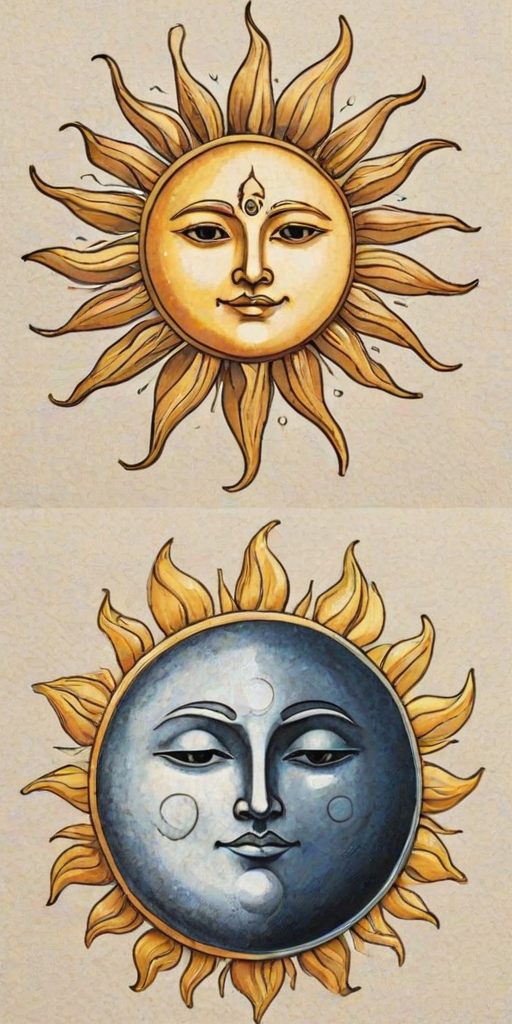 sun and moon
