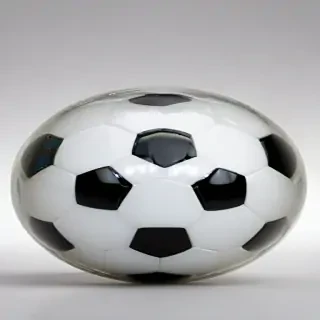 transparent soccer ball