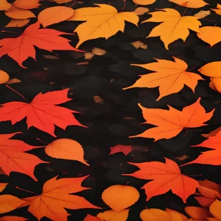 fall leaves aesthetic