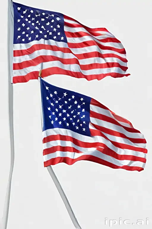 american flag waving png
