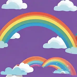 transparent background rainbow clipart