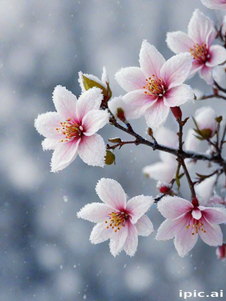 winter flower wallpaper background