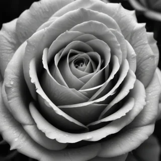 black and white rose background
