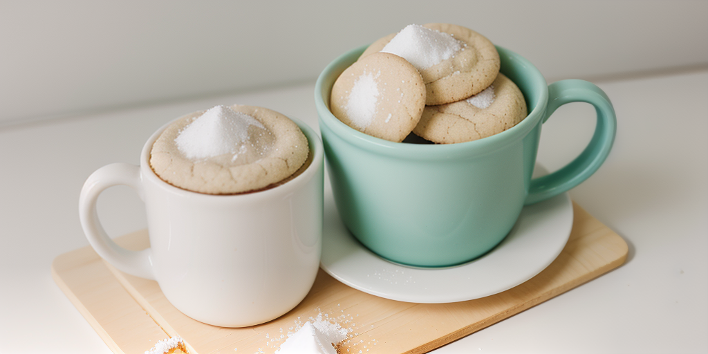 sugar cookie recipe in a mug