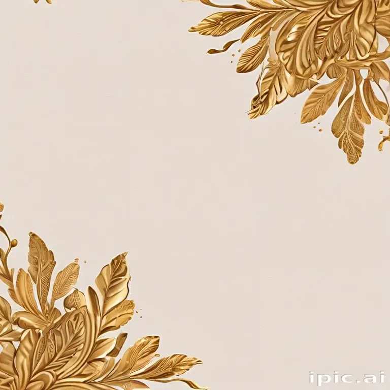 transparent background gold border