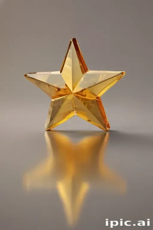 transparent gold star
