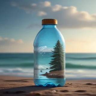 water bottle mockup