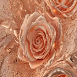 aesthetic rose gold background