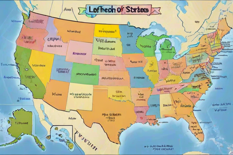 map of the us states