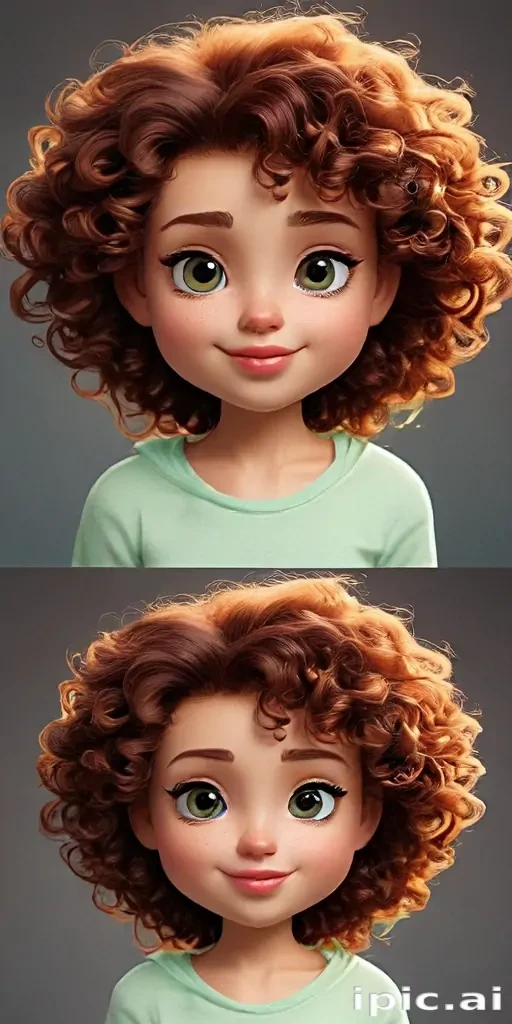 cartoon characters with curly hair