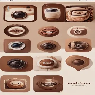 aesthetics brown instagram highlight icons