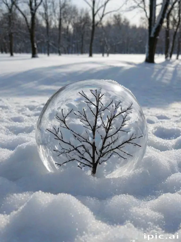 transparent snow