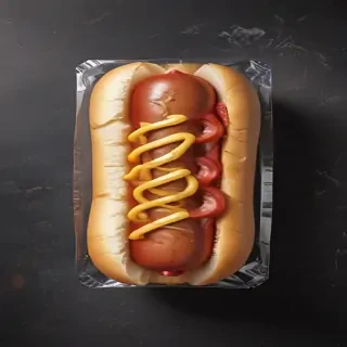 transparent hot dog