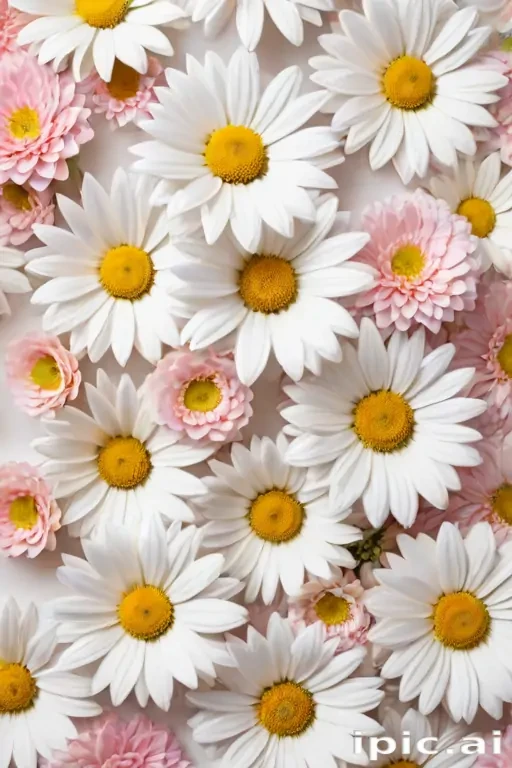 flowers with white background