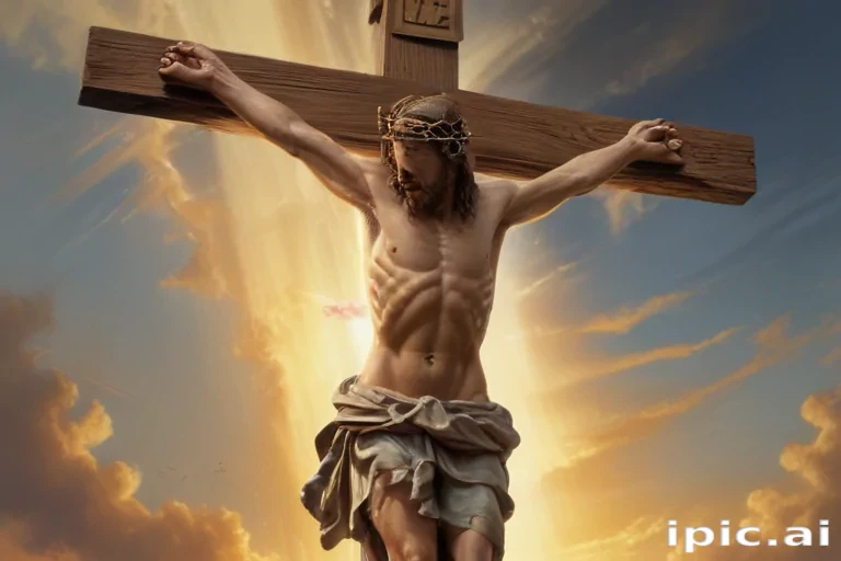 picture of jesus on cross
