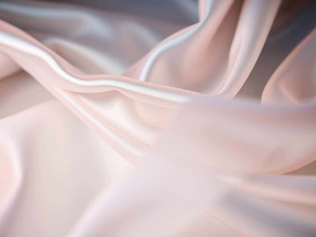 high-resolution abstract texture of soft flowing fabric with iridescent colors, 50mm lens, f/1.8 aperture, ISO 100, natural light, macro photography, DSLR camera