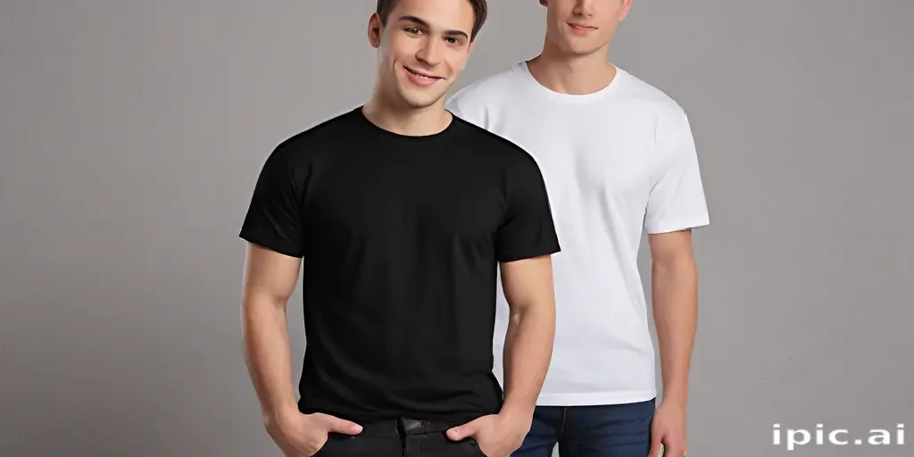 mockup tshirt black