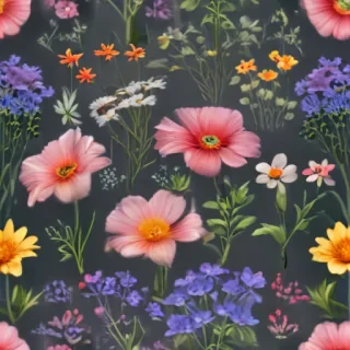 wildflowers transparent background