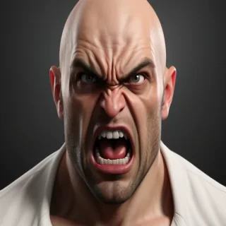 angry face png