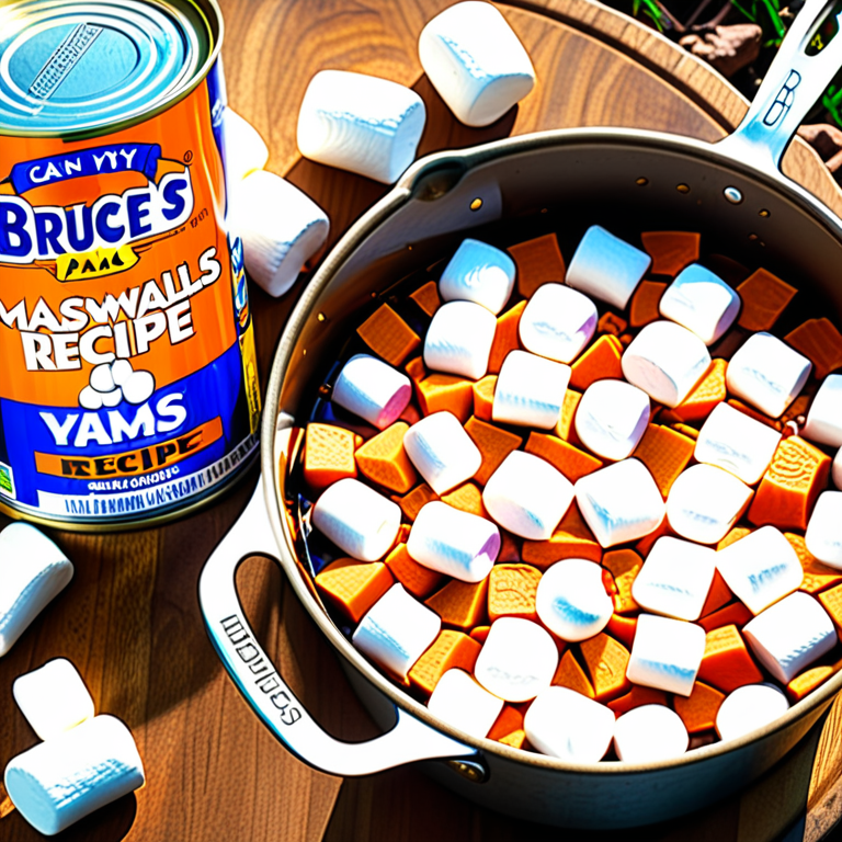 bruce's yams recipe on can with marshmallows