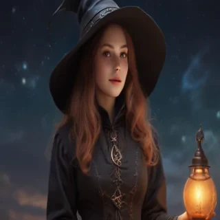 vintage witch art
