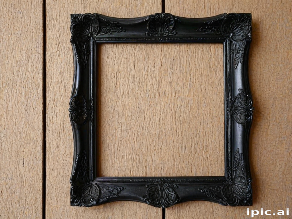 black picture frame png