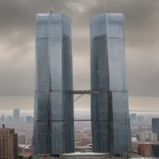 twin towers transparent