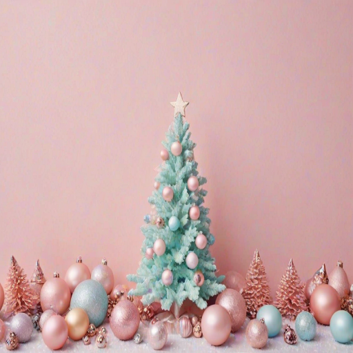 pastel aesthetic christmas wallpaper